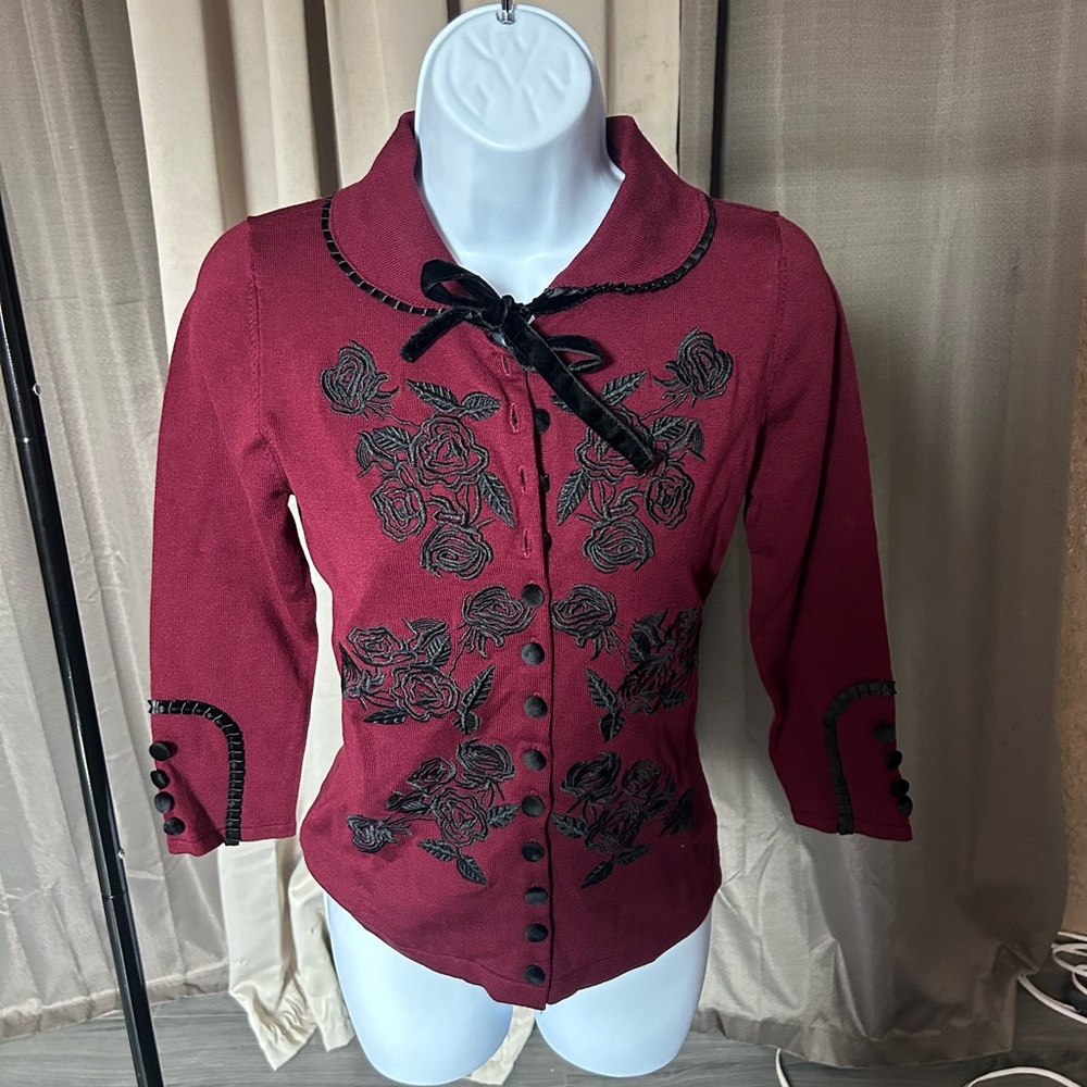 Dita cardigan - burgundy